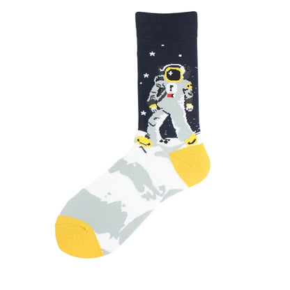 Fun Animal & Food Print Crew Socks