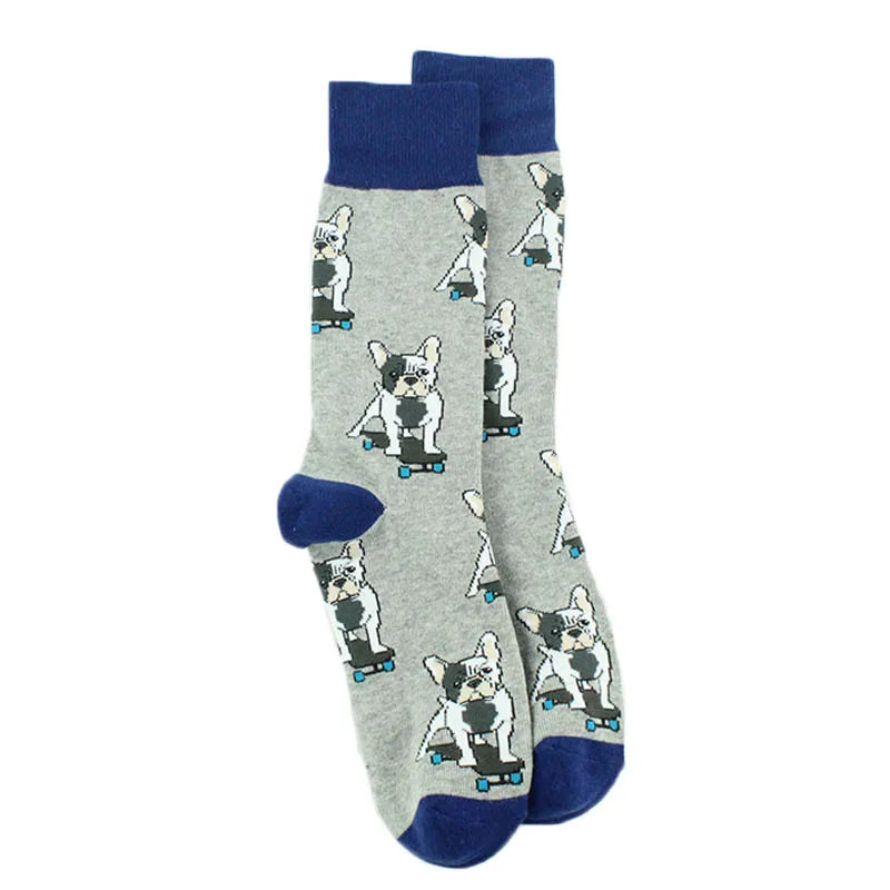 Fun Animal & Food Print Crew Socks