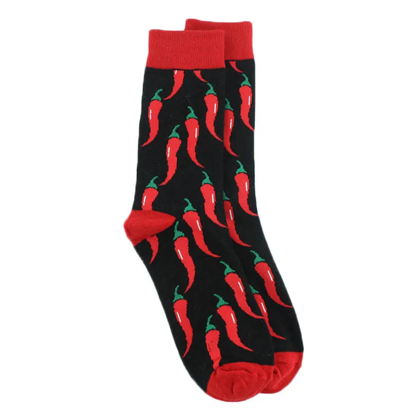 Fun Animal & Food Print Crew Socks