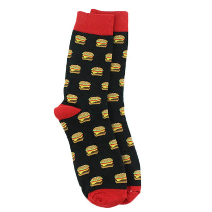 Fun Animal & Food Print Crew Socks
