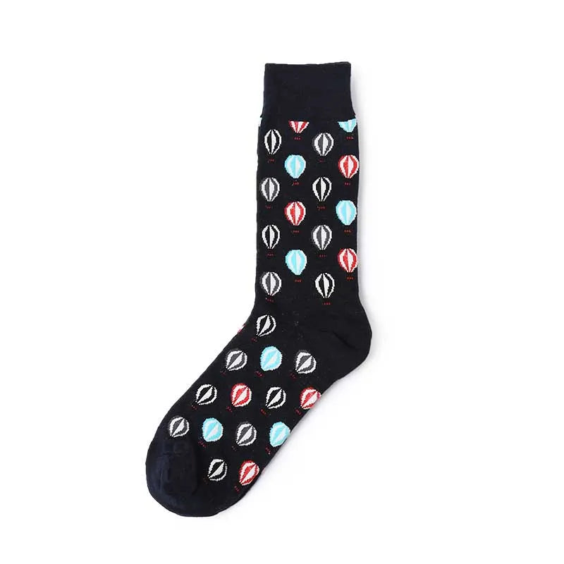 Fun Animal & Food Print Crew Socks