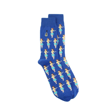Fun Animal & Food Print Crew Socks