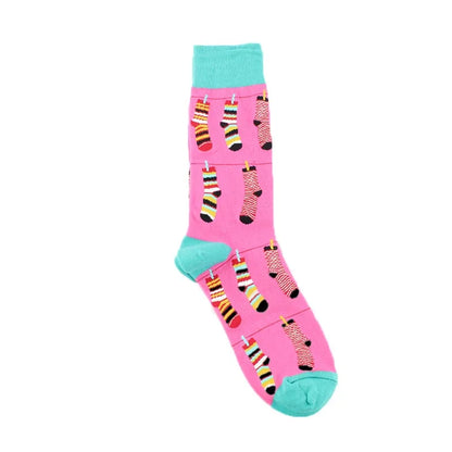 Fun Animal & Food Print Crew Socks
