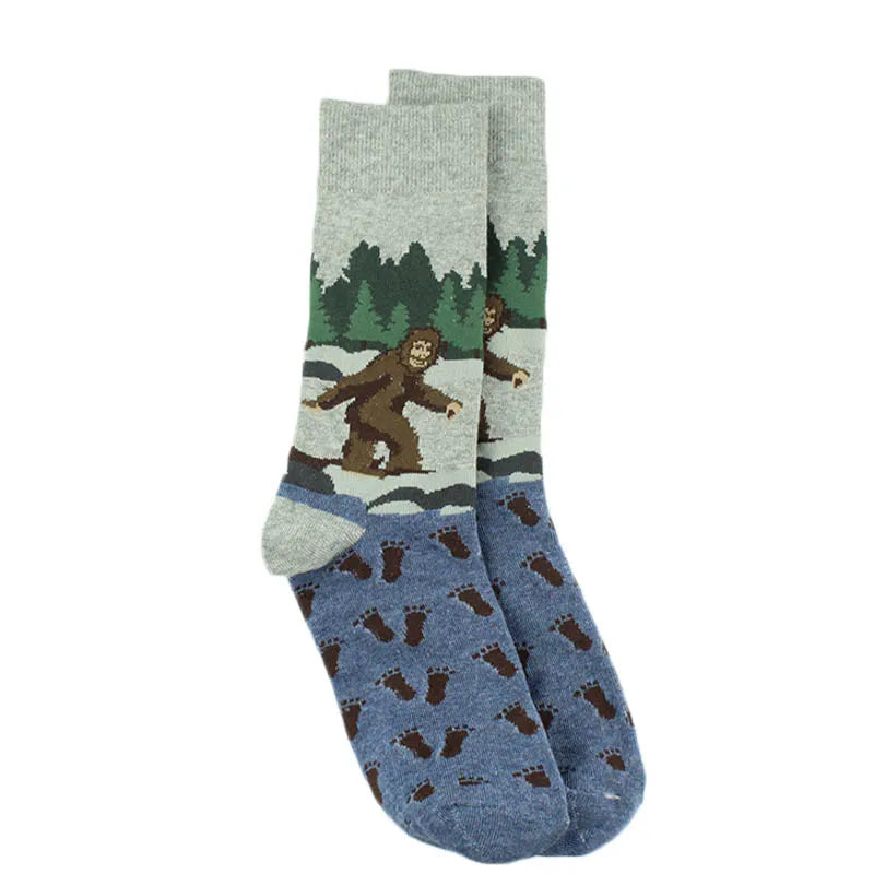 Fun Animal & Food Print Crew Socks