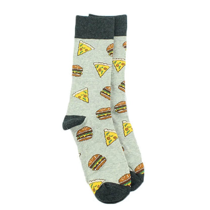 Fun Animal & Food Print Crew Socks