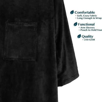 🦥 The Snuggly Sloth™ Wearable Blanket with Sleeves