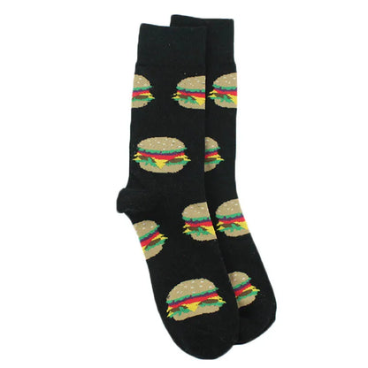 Fun Animal & Food Print Crew Socks
