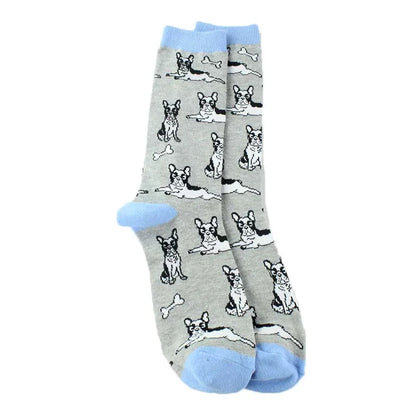 Fun Animal & Food Print Crew Socks