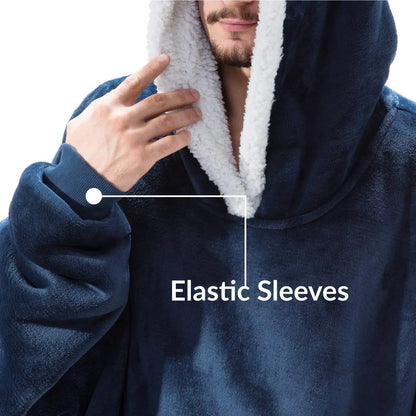 🦥 The Snuggly Sloth™ Hoodie Blanket Unisex Oversized Fleece Hoodie For Men & Women