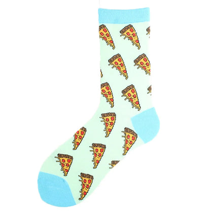 Fun Animal & Food Print Crew Socks