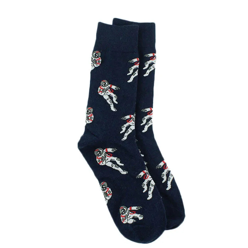 Fun Animal & Food Print Crew Socks