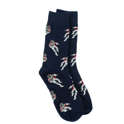Fun Animal & Food Print Crew Socks