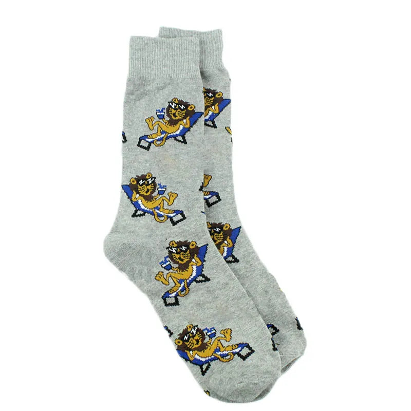 Fun Animal & Food Print Crew Socks