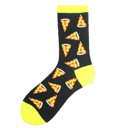 Fun Animal & Food Print Crew Socks