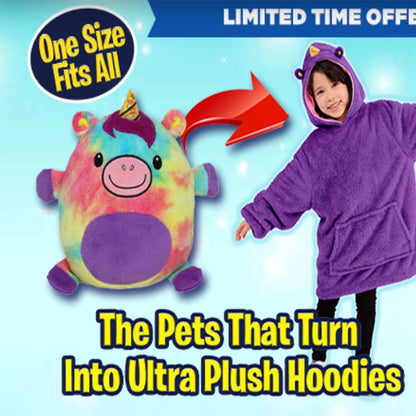 🦥 The Snuggly Sloth™ Plush Pet Children Hoodie