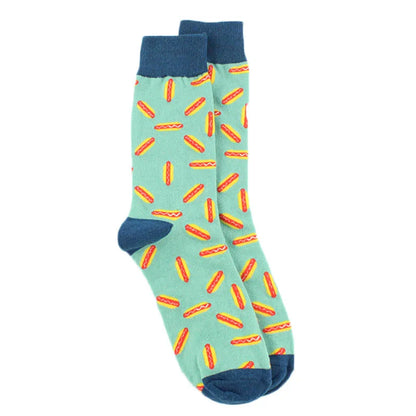 Fun Animal & Food Print Crew Socks