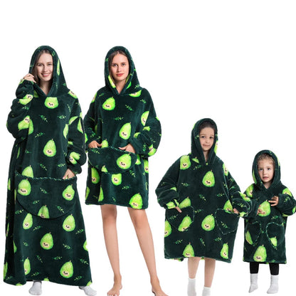 🦥 The Snuggly Sloth™ Oversized Blanket Hoodies for the Whole Family – Ultra-Soft Wearable Blankets in All Sizes for Kids, Teens & Adult