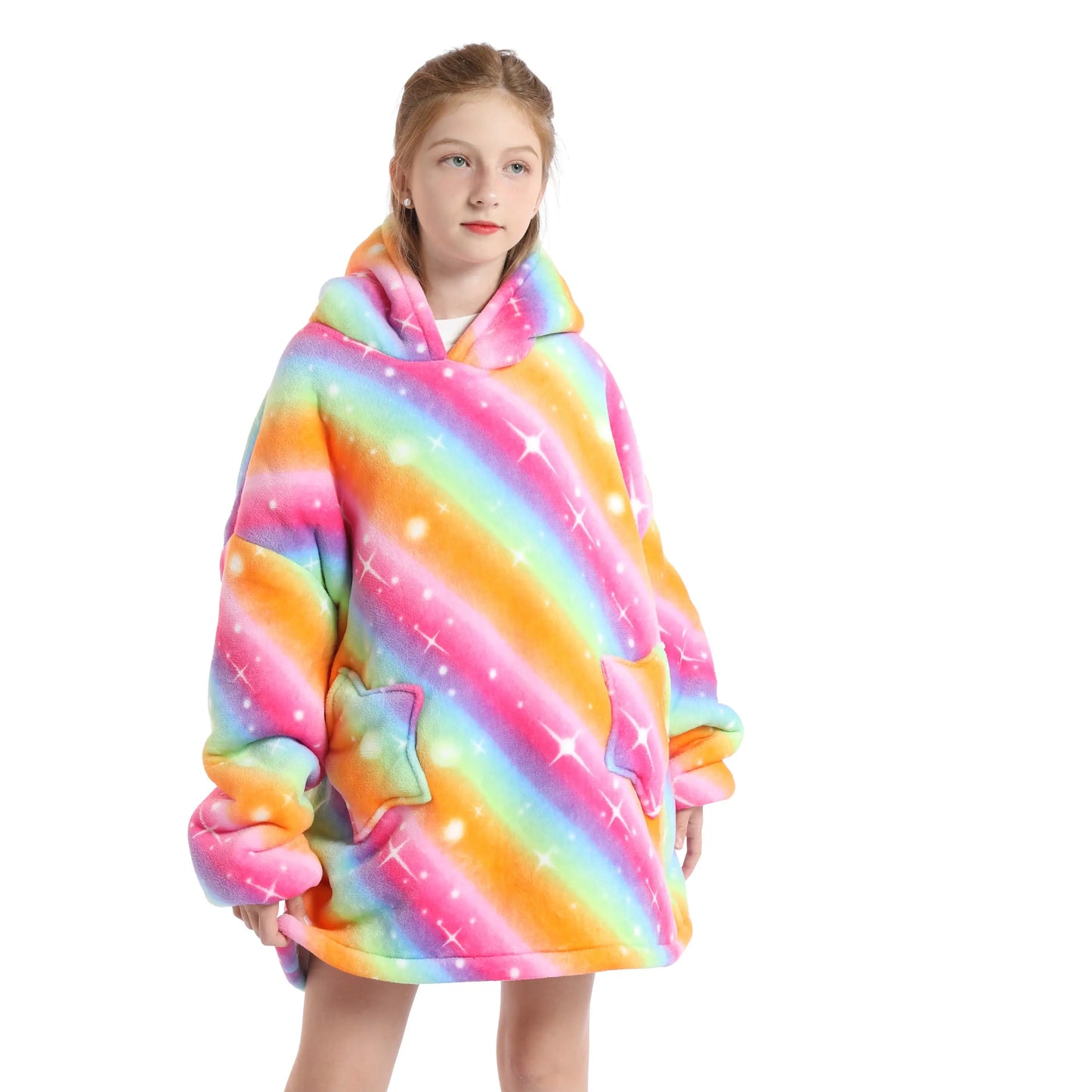 🦥 The Snuggly Sloth™ Cozy Warm Wearable Blanket Hoodie For Teens
