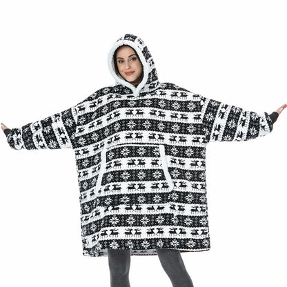 🦥 The Snuggly Sloth™ Hoodie Blanket Unisex Oversized Fleece Hoodie For Men & Women