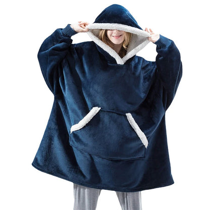 🦥 The Snuggly Sloth™ Hoodie Blanket Unisex Oversized Fleece Hoodie For Men & Women