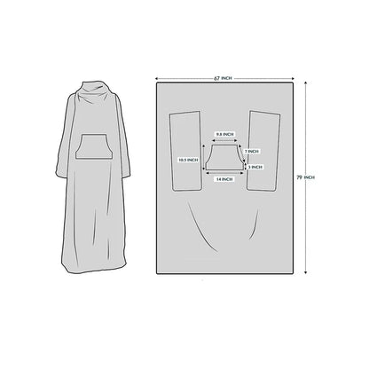 🦥 The Snuggly Sloth™ Wearable Blanket with Sleeves