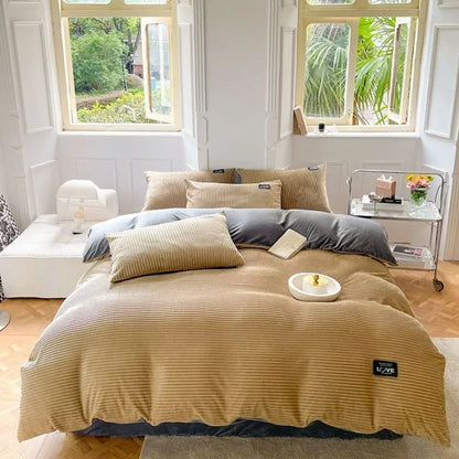 Winter Velvet Duvet Cover Set