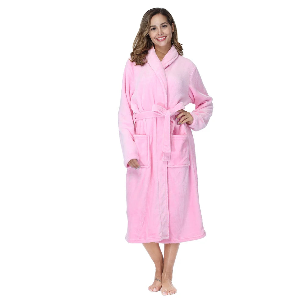 Women's Soft Long Sleeve Bathrobe