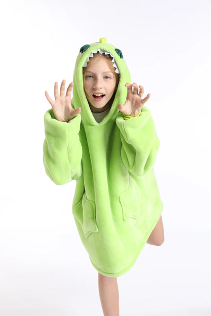 🦥 The Snuggly Sloth™ Cozy Warm Wearable Blanket Hoodie For Teens