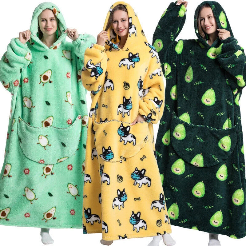🦥 The Snuggly Sloth™ Oversized Blanket Hoodies for the Whole Family – Ultra-Soft Wearable Blankets in All Sizes for Kids, Teens & Adult