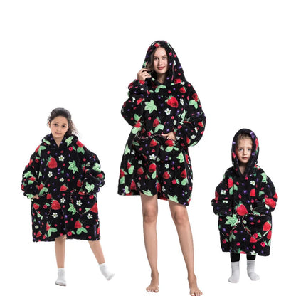🦥 The Snuggly Sloth™ Oversized Blanket Hoodies for the Whole Family – Ultra-Soft Wearable Blankets in All Sizes for Kids, Teens & Adult