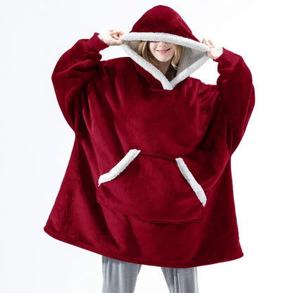 🦥 The Snuggly Sloth™ Hoodie Blanket Unisex Oversized Fleece Hoodie For Men & Women