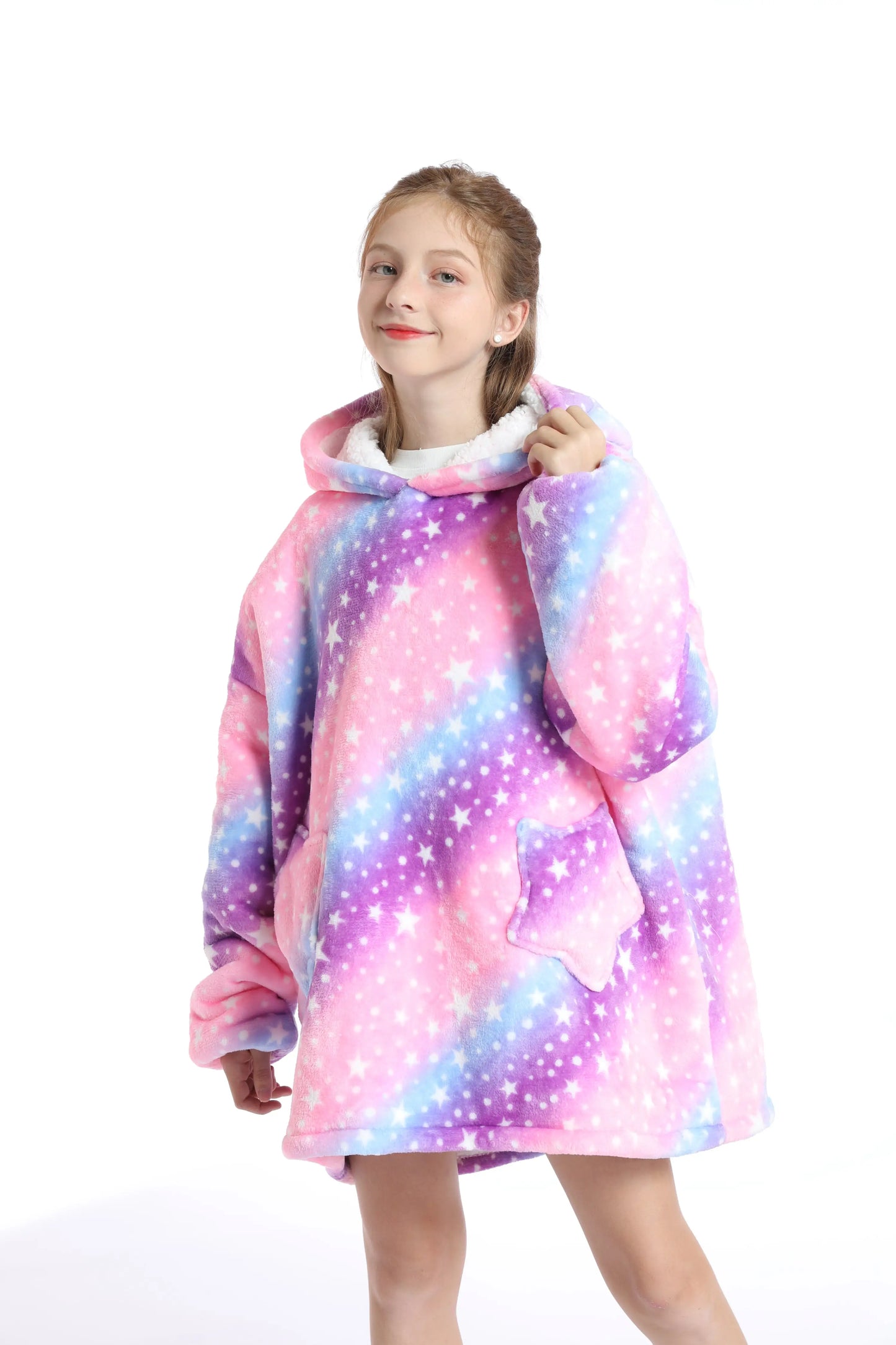 🦥 The Snuggly Sloth™ Cozy Warm Wearable Blanket Hoodie For Teens