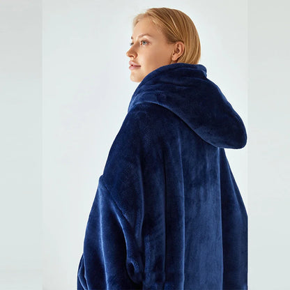 🦥 The Snuggly Sloth™ Zippered Blanket Hoodie – Cozy Meets Convenience