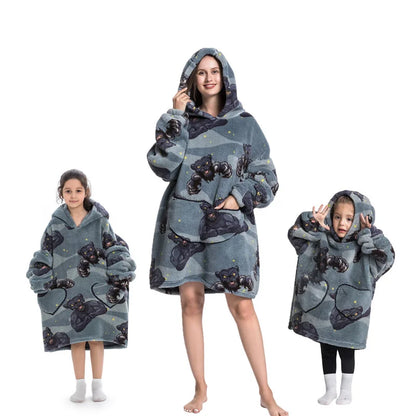 🦥 The Snuggly Sloth™ Oversized Blanket Hoodies for the Whole Family – Ultra-Soft Wearable Blankets in All Sizes for Kids, Teens & Adult