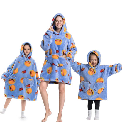 🦥 The Snuggly Sloth™ Oversized Blanket Hoodies for the Whole Family – Ultra-Soft Wearable Blankets in All Sizes for Kids, Teens & Adult