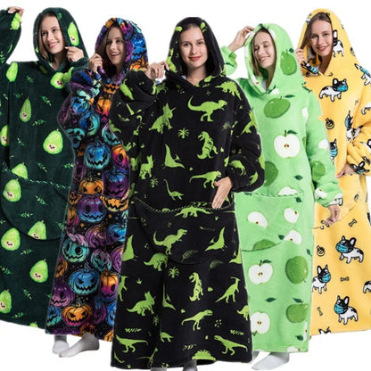 🦥 The Snuggly Sloth™ Oversized Blanket Hoodies for the Whole Family – Ultra-Soft Wearable Blankets in All Sizes for Kids, Teens & Adult