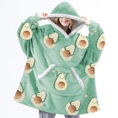 🦥 The Snuggly Sloth™ Hoodie Blanket Unisex Oversized Fleece Hoodie For Men & Women