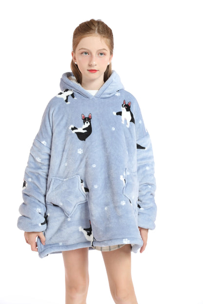 🦥 The Snuggly Sloth™ Cozy Warm Wearable Blanket Hoodie For Teens