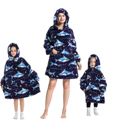 🦥 The Snuggly Sloth™ Oversized Blanket Hoodies for the Whole Family – Ultra-Soft Wearable Blankets in All Sizes for Kids, Teens & Adult