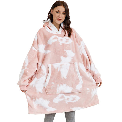 🦥 The Snuggly Sloth™ Hoodie Blanket Unisex Oversized Fleece Hoodie For Men & Women