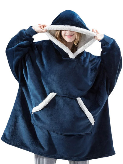 🦥 The Snuggly Sloth™ Hoodie Blanket Unisex Oversized Fleece Hoodie For Men & Women