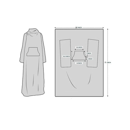 🦥 The Snuggly Sloth™ Wearable Blanket with Sleeves