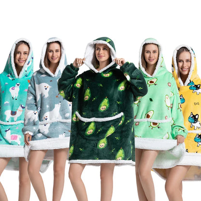 🦥 The Snuggly Sloth™ Oversized Blanket Hoodies for the Whole Family – Ultra-Soft Wearable Blankets in All Sizes for Kids, Teens & Adult