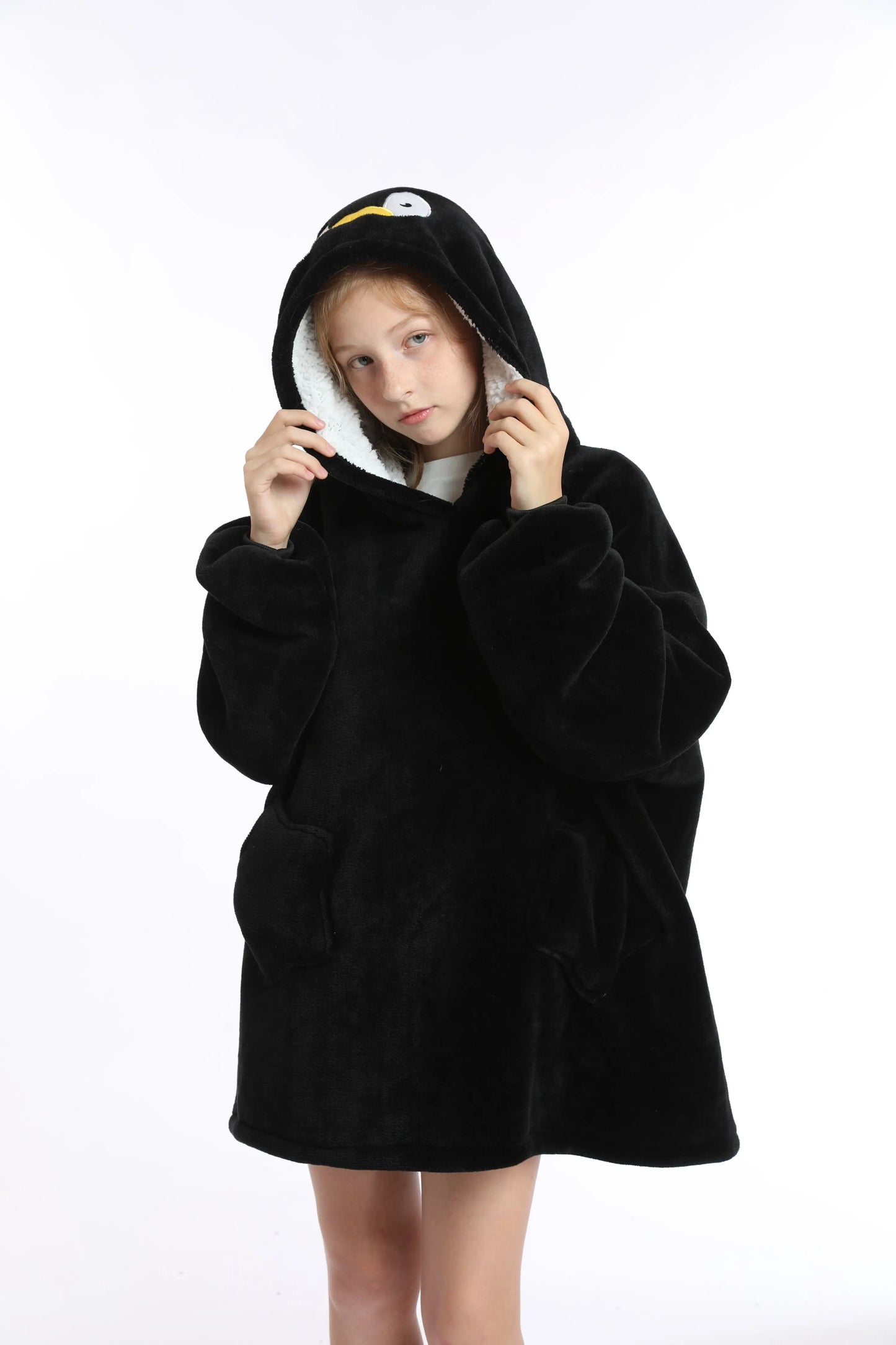 🦥 The Snuggly Sloth™ Cozy Warm Wearable Blanket Hoodie For Teens