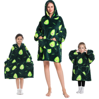 🦥 The Snuggly Sloth™ Oversized Blanket Hoodies for the Whole Family – Ultra-Soft Wearable Blankets in All Sizes for Kids, Teens & Adult