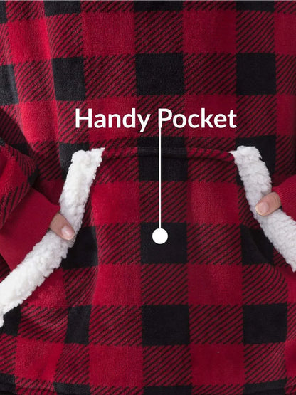 🦥 The Snuggly Sloth™ Hoodie Blanket Unisex Oversized Fleece Hoodie For Men & Women