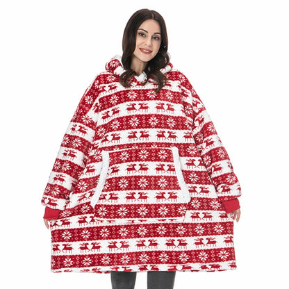 🦥 The Snuggly Sloth™ Hoodie Blanket Unisex Oversized Fleece Hoodie For Men & Women