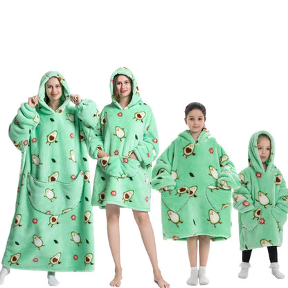 🦥 The Snuggly Sloth™ Oversized Blanket Hoodies for the Whole Family – Ultra-Soft Wearable Blankets in All Sizes for Kids, Teens & Adult
