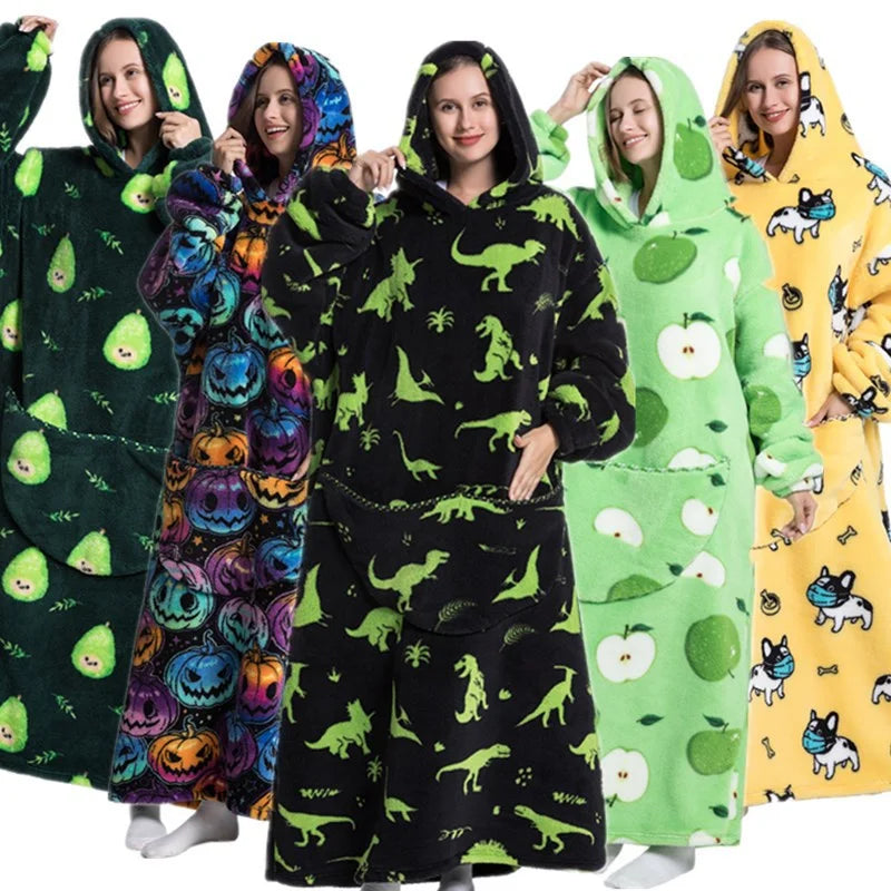 🦥 The Snuggly Sloth™ Oversized Blanket Hoodies for the Whole Family – Ultra-Soft Wearable Blankets in All Sizes for Kids, Teens & Adult