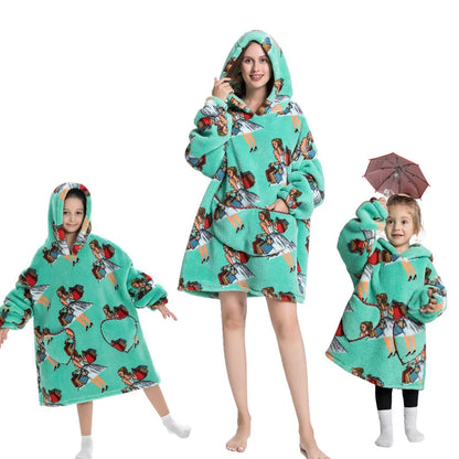 🦥 The Snuggly Sloth™ Oversized Blanket Hoodies for the Whole Family – Ultra-Soft Wearable Blankets in All Sizes for Kids, Teens & Adult
